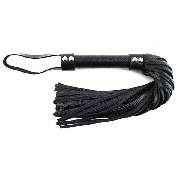 Leather Flogger H Style Black - Image 2