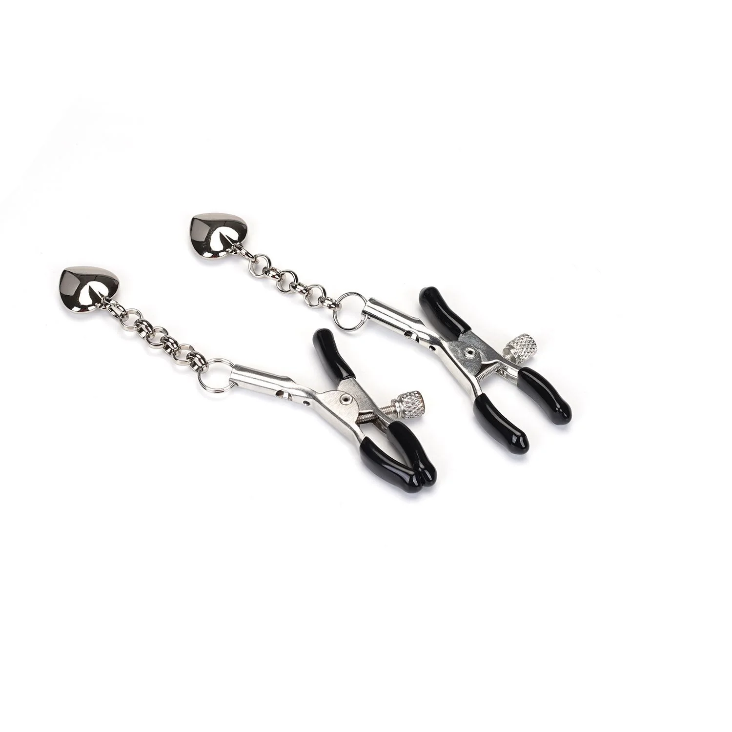 Silver Nipple Clamps (Two Pieces A Set) | Solid Heart - Image 2