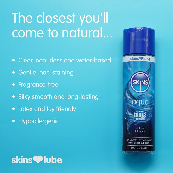 Skins Aqua Water Based Lubricant 4.4 fl oz (130ml) - Image 9