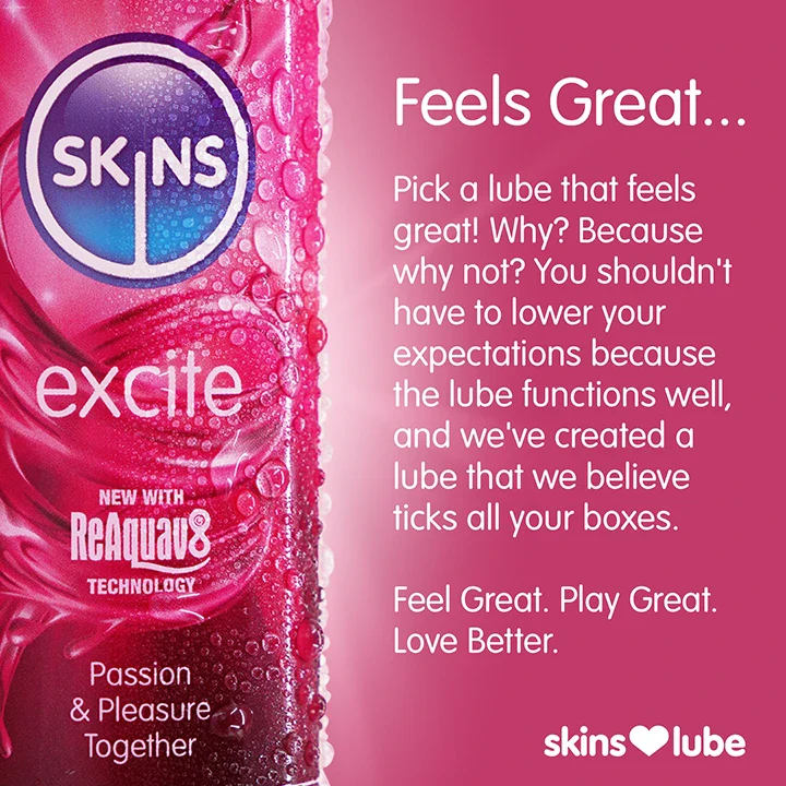 Skins Excite Tingling Water Based Lubricant 4.4 fl oz (130ml) - Image 6