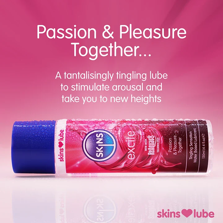 Skins Excite Tingling Water Based Lubricant 4.4 fl oz (130ml) - Image 5