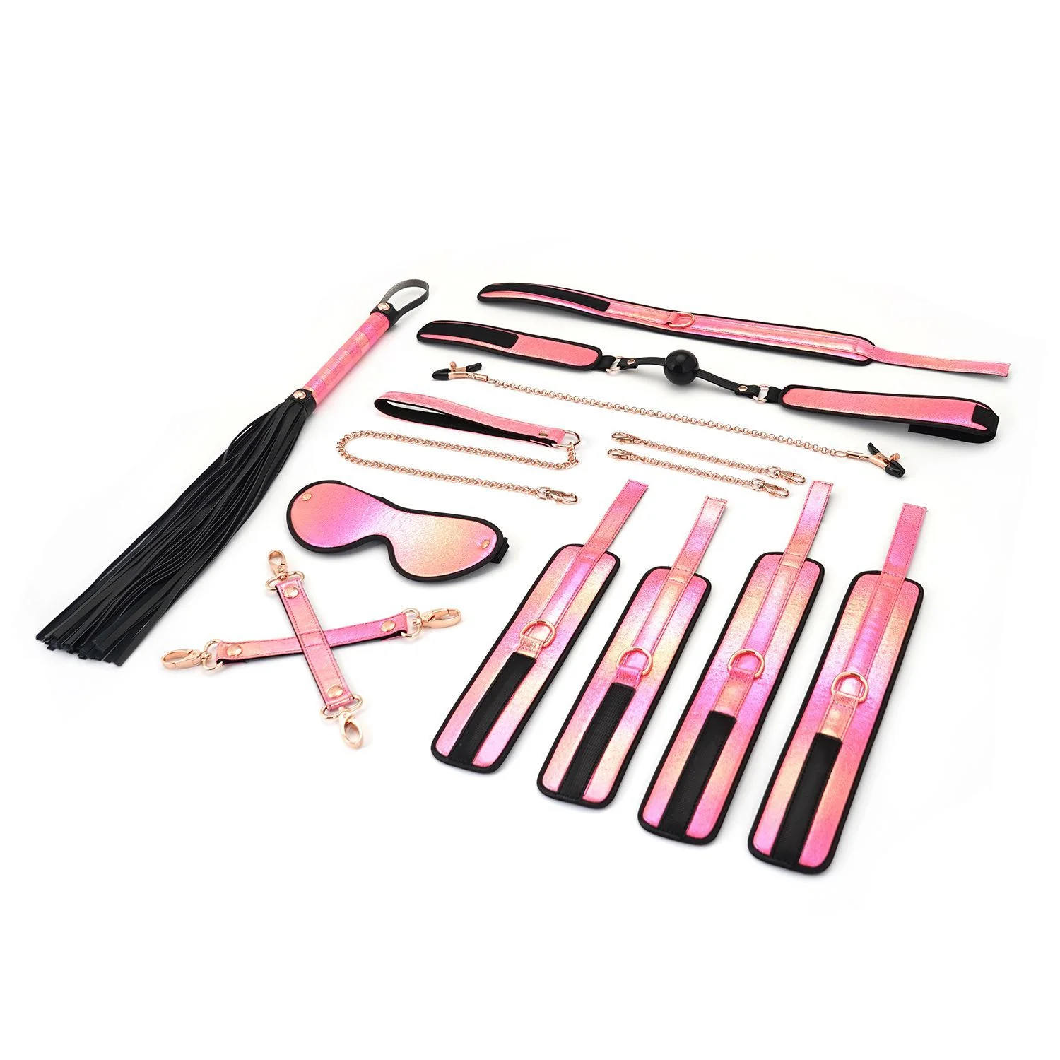 Vivid Sakura 8pcs Set - Pink Glossy Soft Bondage Set - Image 2