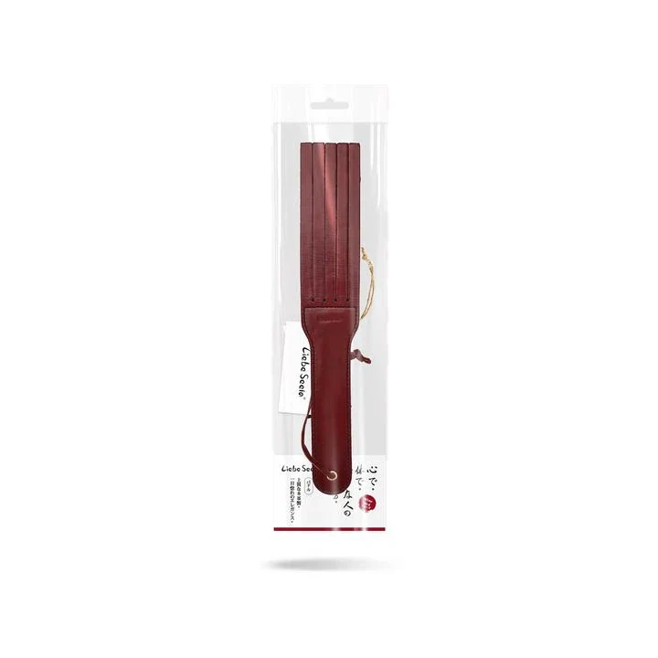 Wine Red - Leather Split Tawse Paddle - Image 9